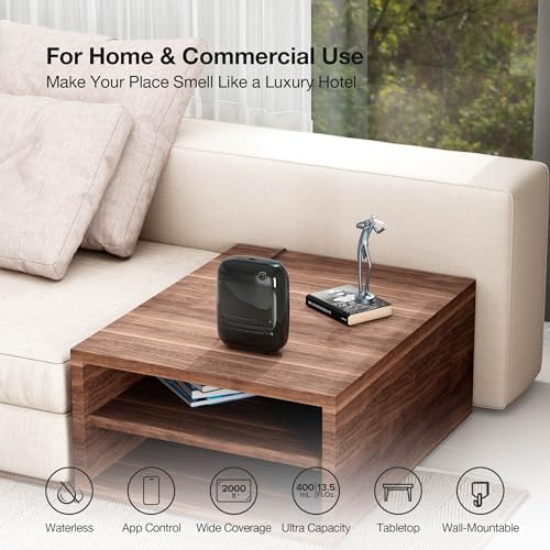 Airversa ANW Smart Waterless Diffuser Starter Kit for Room, Black - Image 2