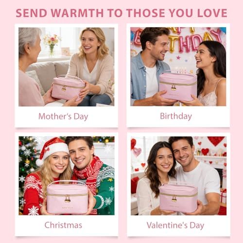 Gifts for Women, Gifts Basket for Women, 25 Pcs Rose Bath & Body Gift Basket Set, Hydrating Skin Care Gift Set, Self Care Gifts, Cosmetic Bag, Necklace, Christmas, Birthday, Anniversary, Mom, Wife - Image 4