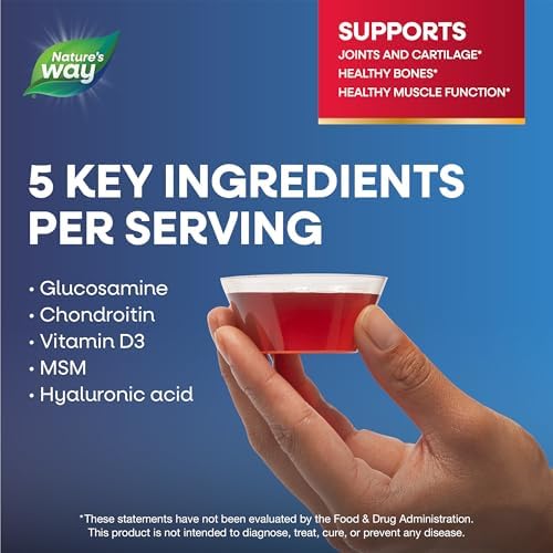 Nature's Way Joint Movement Glucosamine Liquid, Chondroitin, Berry, 16 oz - Image 4
