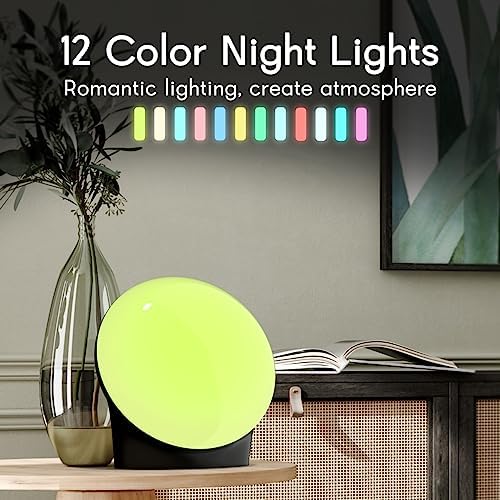 Sleep Sound Machine 30 Soothing Sounds White Noise Machine 12 Colors Night Light for Sleep 10 Adjustable Brightness 4 Timers for Baby Adult Kids - Image 3