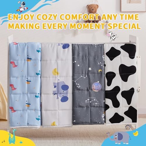 anfie Weighted Blanket(40"x60" 7lbs) Weighted Blanket Cooling Blanket for Resting,Throw Size Breathable Blanket with Premium Glass Bead(Grey Elephant) - Image 7