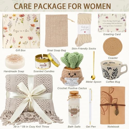 Christmas Birthday Gifts for Women Mom Her, Get Well Soon Gift Baskets - Image 2