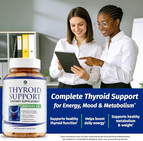 1 Body Thyroid Support Supplement, 90-Day Supply, 3 Pack with B12, Iodine, Zinc, Selenium, Ashwagandha, Vegetarian Formula - Image 3