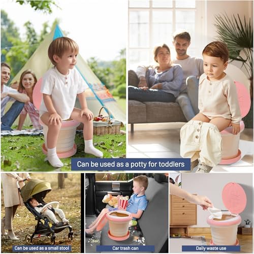 SunnySmile,Travel Potty,Car Potty for Toddler,Portable Toilet for Kids - Image 5
