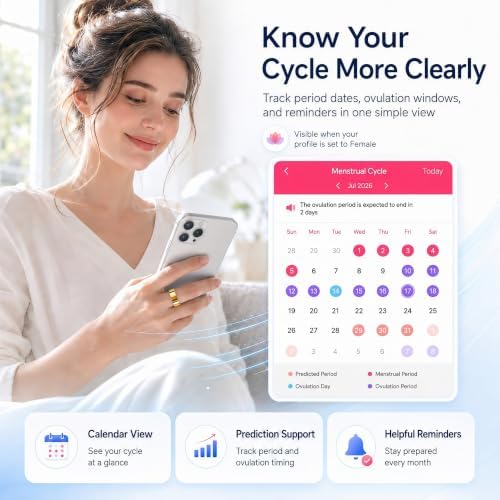 Smart Ring Fitness Tracker for Men & Women with Sleep, Heart Rate & SpO2 - Image 7