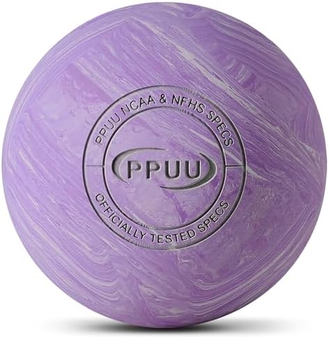 Massage Lacrosse Ball, 2.5 Inch Firm Solid Rubber Deep Tissue Ball for Myofascial Release, Plantar Fasciitis & Muscle Knot Relief, for Foot, Glutes, Shoulder Blades, Calves, 1 Count Purple-03 by PPUUMassageLacrosseBall