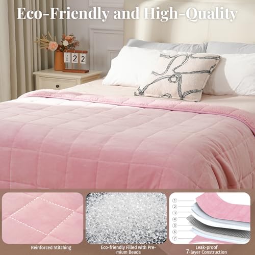 Topblan Sherpa Fleece Weighted Blanket 12lbs, 48 x 72 Twin Size for Adults - Image 5