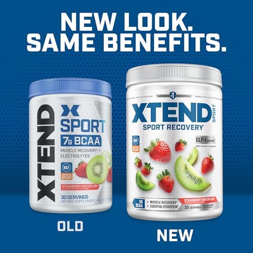 Xtend Sport BCAA Powder for Recovery, Strawberry Kiwi Splash, 30 Serv - Image 4