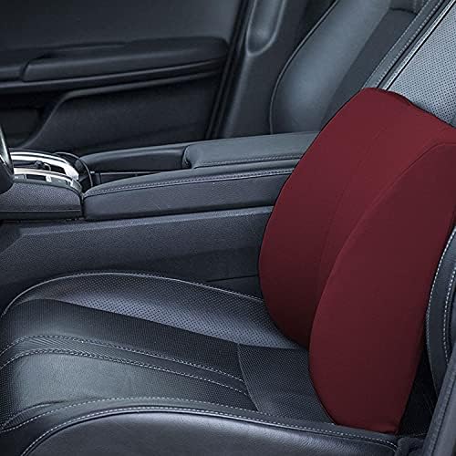 DMI Lumbar Support Pillow for Chair to Assist with Back Support with Removable Washable Cover and Firm Insert to Ease Lower Back Pain while Improving Posture,14 x 13 x 5,Contoured Foam,Elite,Burgundy - Image 6