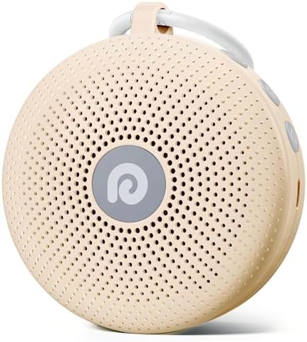 Dreamegg White Noise Machine - Portable Sound Machine for Baby Adult, Features Powerful Battery, 21 Soothing Sound, Noise Canceling for Office,Sound Therapy for Home,Travel, Registry Gift, Light Khaki by Dreamegg