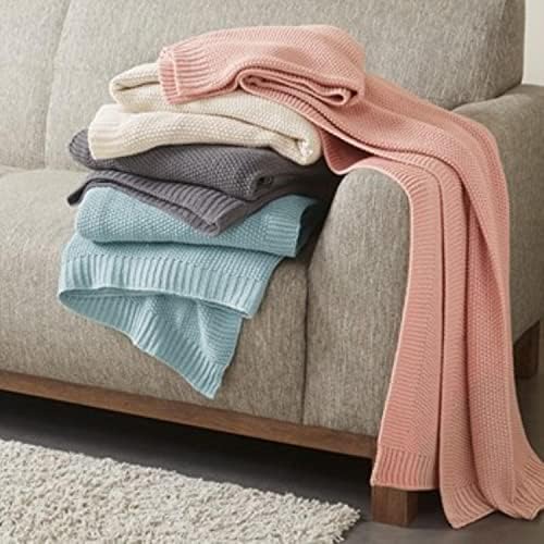 INK+IVY Bree Knit Throw Blanket for Bed, Sofa, and Couch, Lightweight, Breathable, Soft & Cozy Summer Blanket, Throw (50 in x 60 in), Charcoal - Image 3