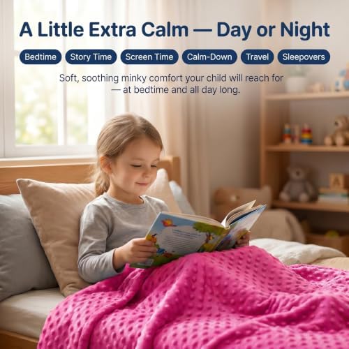 hazli Super-Soft Kids Weighted Blanket 5 Pounds - Weighted Blanket for Kids - Easy to Clean, Washable Minky Cover - 36x48 Inches 5lbs Child - Small Heavy Blanket for Girls and Boys - Image 6