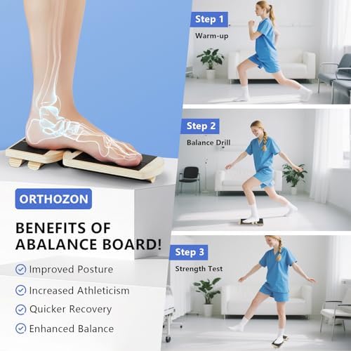 Ankle Balance Board Foot Strengthener – Adjustable Stability Trainer for Ankle and Leg Exercise, Balance Training, Physical Therapy, Mobility Core Workout at Home or Gym - Image 4