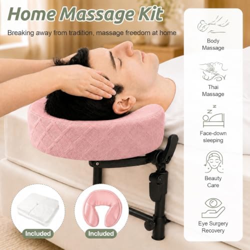 Massage Headrest for Bed, Head Holder & Face Cradle with Face Down Pillow - Image 4