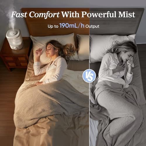 Levoit Top Fill Humidifiers for Bedroom, 2.5L Tank for Large Room, 28dB - Image 2
