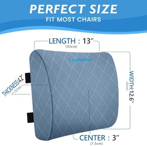 Lumbar Support Pillow for Office Chair, Back Support, Memory Foam - Image 2
