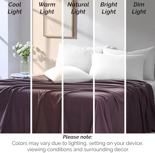 Twin Flat Sheets Only 2 Pack Microfiber Oversized Soft Hotel Quality Purple - Image 6