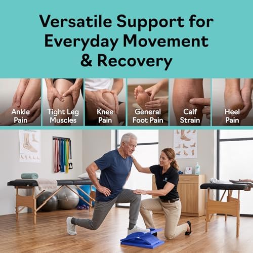 Slant Boards for Exercise, Wooden Slant Board, Calf Stretch Board with 7 Incline Angles, Velour Board, Balance Board & Calf Stretcher, Portable Incline Board for Physical Therapy, Ankle Mobility, Heel & Knees - Image 5