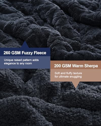 Ultra Soft Sherpa Weighted Blanket for Adults, 60"x80" 20lbs Heavy Blankets - Image 3