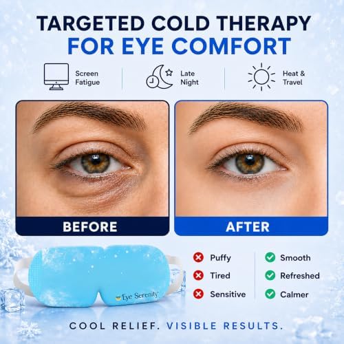 Eye Serenity CHILL Self Cooling Mask for Sleeping, Cold Eye Mask (15 masks) - Image 6