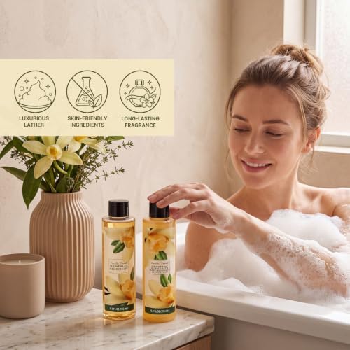 BODY & EARTH Gifts for Women Vanilla Spa Gifts Set 11PC - Image 5