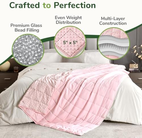 Sivio Weighted Blanket for Adults, Queen Size, 20 lb 60 x 80 inch - Image 5