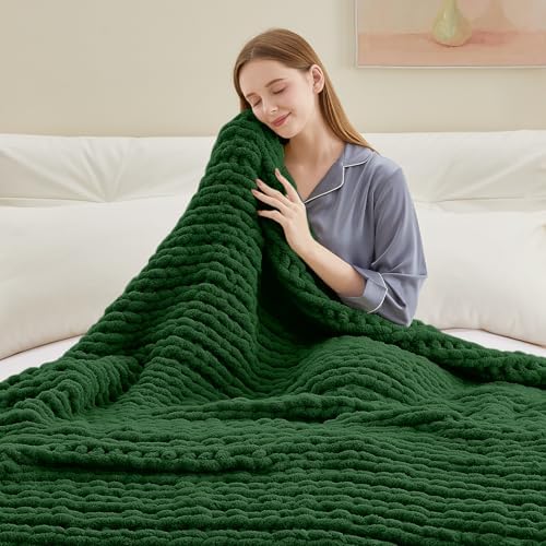 Negwoo Chunky Knit Throw Blanket, Knitted Throw Chenille Yarn, 30"*40" - Image 6