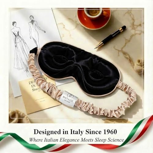 MATASSE 100% Mulberry Silk Sleep Mask, 22 Momme Grade 6A - Image 2