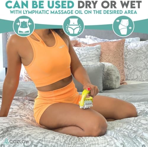 MyoRelease Lymphatic Drainage Massager - Yellow - Handheld Massage Roller - Image 6