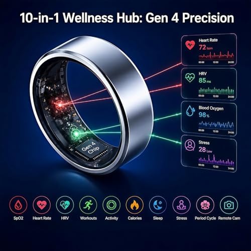 Smart Ring for Women Men, Fitness Ring without Subscription, Rosegold,7 - Image 7