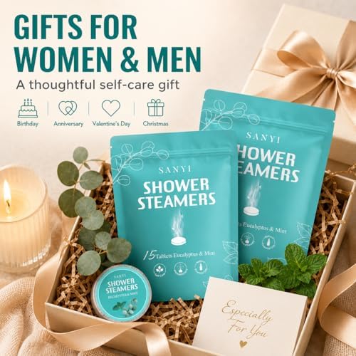 30 Pack Shower Steamers Aromatherapy, Eucalyptus Mint Shower Bombs for Men - Image 6