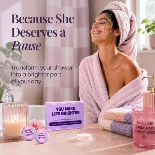 Shower Steamers Aromatherapy 6 Pack Self Care Gift for Her, Soft Girl Era, Sister Birthday Present, Daughter from Mom Self Care Gifts for Women - Image 4