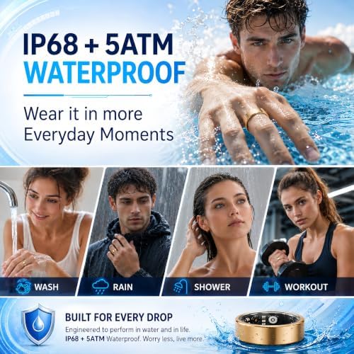 Smart Ring Fitness Tracker for Men & Women with Sleep, Heart Rate & SpO2 - Image 5
