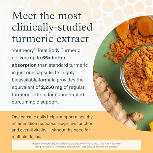 Youtheory Total Body Turmeric, 30 Vegetarian Capsules, 30-Day Supply - Image 4