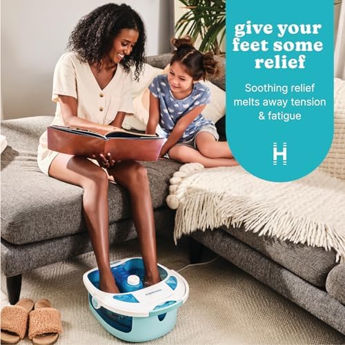 Homedics Shower Bliss Heated Foot Spa, Shower Massage Water Jets - Image 2