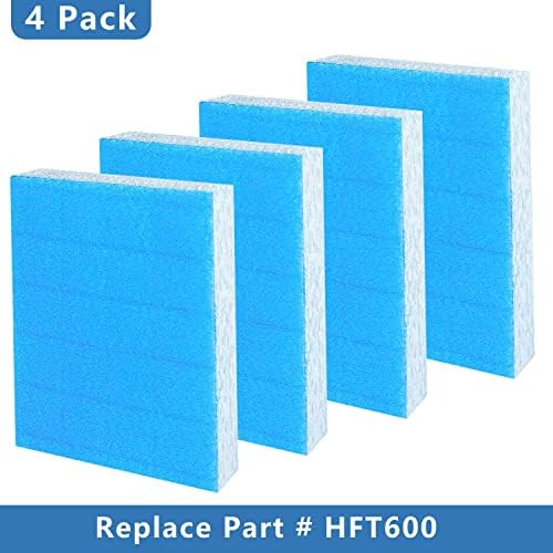 Honeywell T & Wicks Replacement, 4-Pack with Blue Pre-Filter Layer - Compatible with HFT600, HEV615 or HEV620 Humidifier Filter - Image 2
