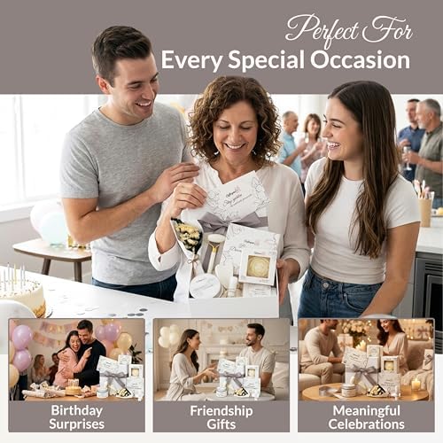 Luxury Spa Gifts for Women, Pamper Self Care Gift Set with Shower Steamers, Body Scrub, Candle & Gua Sha, Birthday, Bridal Shower & Thank You Gifts - Image 6