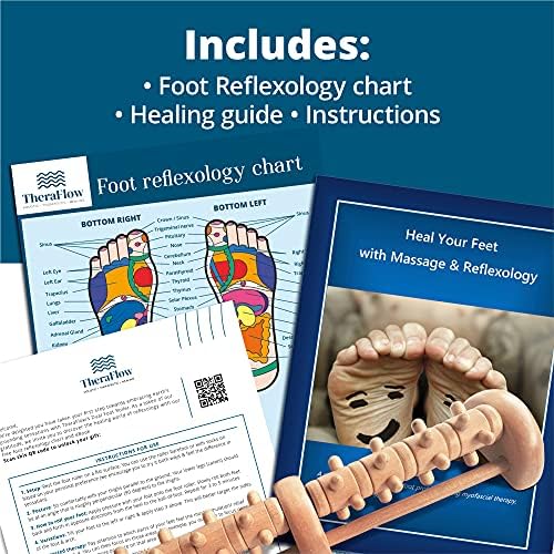 TheraFlow Foot Massager for Plantar Fasciitis Relief - Reflexology Foot Massager for Neuropathy and Foot Pain | Feet Massager for Pain Relief and Circulation - Plantar Fasciitis Roller - Image 3
