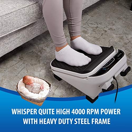 Foot Massager for Neuropathy Pain & Circulation by Quake Plate High RPM Oscillating Deep Tissue Foot & Calf Massager for Plantar Fasciitis Pain Relief, 30 Speed Vibrate with Gen 2 RF Remote - Image 4