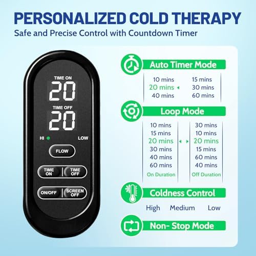 GALINAND Ice Machine for Knee After Surgery 2.0, FSA Eligible HSA, Portable Cold Therapy Machine for Knee Replacement, Ice Therapy for Post Surgery, Cryotherapy System, Ice Compression for Recovery - Image 4