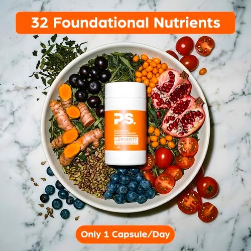 PS Longevity Methylated Multivitamin, B Vitamins & CoQ10, 60 Day Starter - Image 4