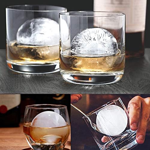 Silicone Ice Ball Molds with Built-in Funnel for Whiskey,Set of 4 - Image 5
