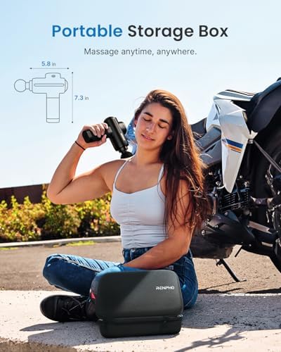 RENPHO Active Massage Gun Deep Tissue, Percussion Handheld Neck Massager - Image 5