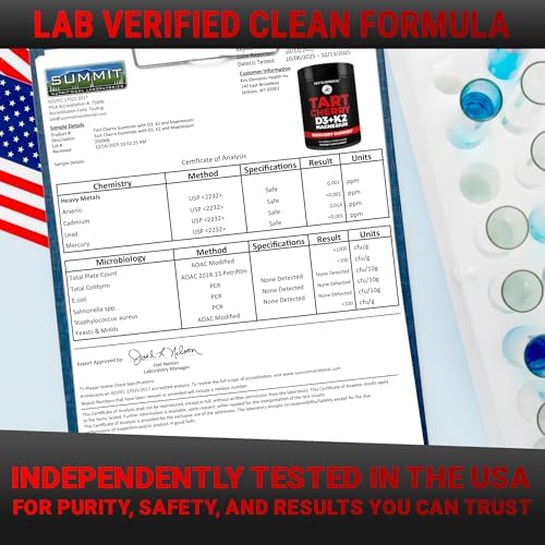 Recovery Tart Cherry Gummies with Vitamin D3 K2 5000 IU & Magnesium - Image 2