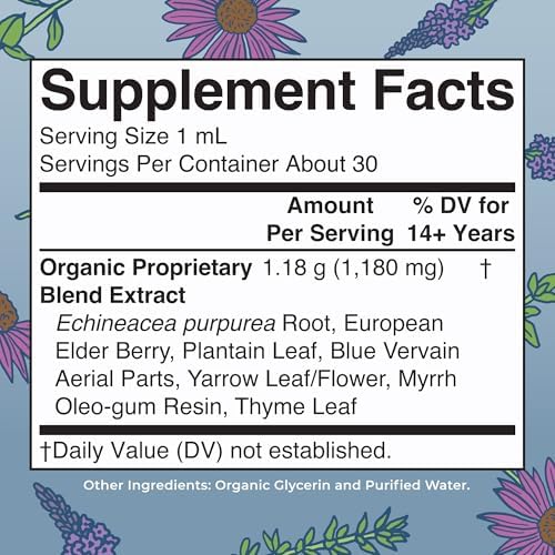 MARYRUTH'S Lymphatic Support Liquid Drops USDA Organic | Herbal Blend with Echinacea & Elderberry | Blue Vervain | Vegan | Alcohol-Free | Non-GMO | 30 Servings (Pack of 2) - Image 2