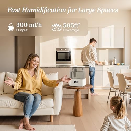 Levoit Humidifiers for Bedroom Large Room, 6L, 60H Runtime, 26dB, Smart App - Image 3