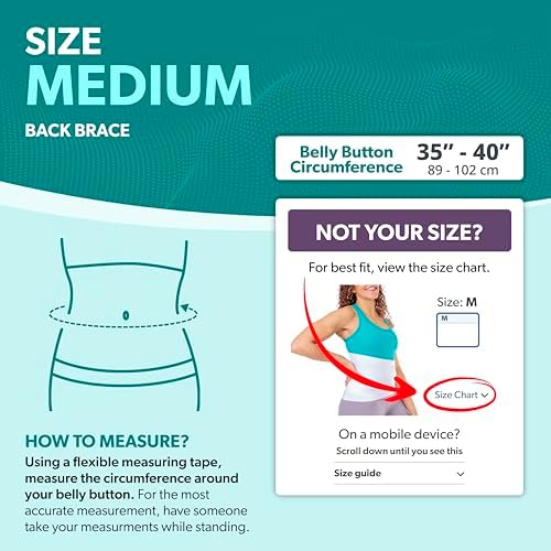 BraceAbility Lower Back Pain Brace - Wraparound Lumbar Support Belt for Herniated or Bulging Discs Treatment, Pinched Nerve Relief, Degenerative Disc Disease and Hip Strains for Men and Women (M) - Image 2