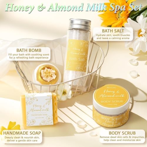 Spa Gifts Baskets for Women Bath Set Birthday Gifts for Women Self Care Kit - Image 5