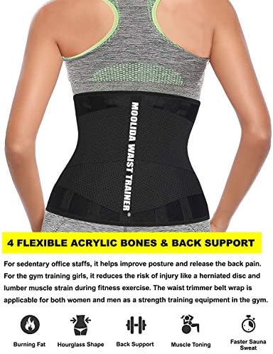 Moolida Waist Trainer Belt for Women Waist Trimmer Workout Fitness - Image 3