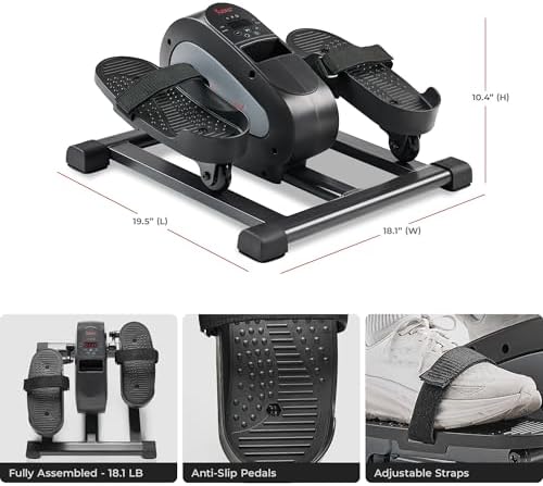 Sunny Health & Fitness Under Desk Pedal Elliptical Machine Leg Exerciser - Image 6